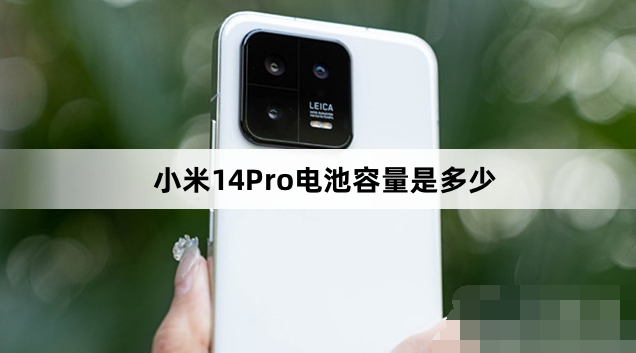 小米14Pro电池容量有多少