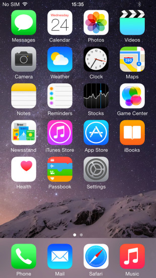 iPhone6桌面iOS8风格