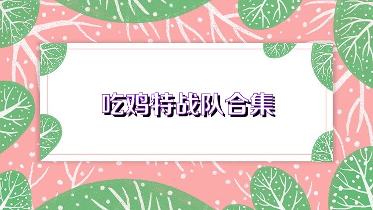 吃鸡特战队合集