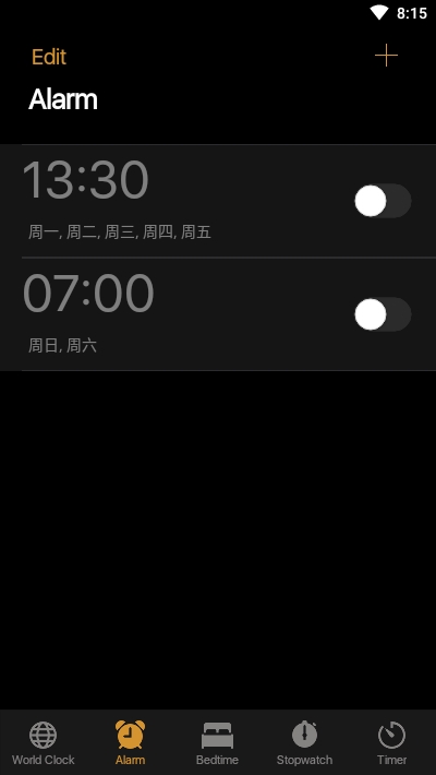 iOS13时钟