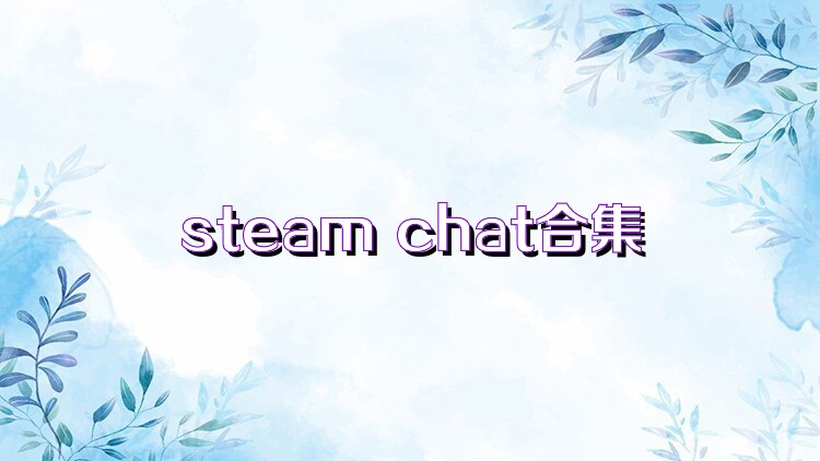 steam chat合集