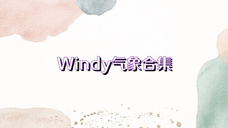 Windy气象合集