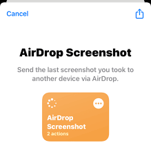 如何通过AirDrop在iPhone共享屏幕截图