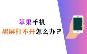 苹果手机黑屏无法启动？多种解决方法合集