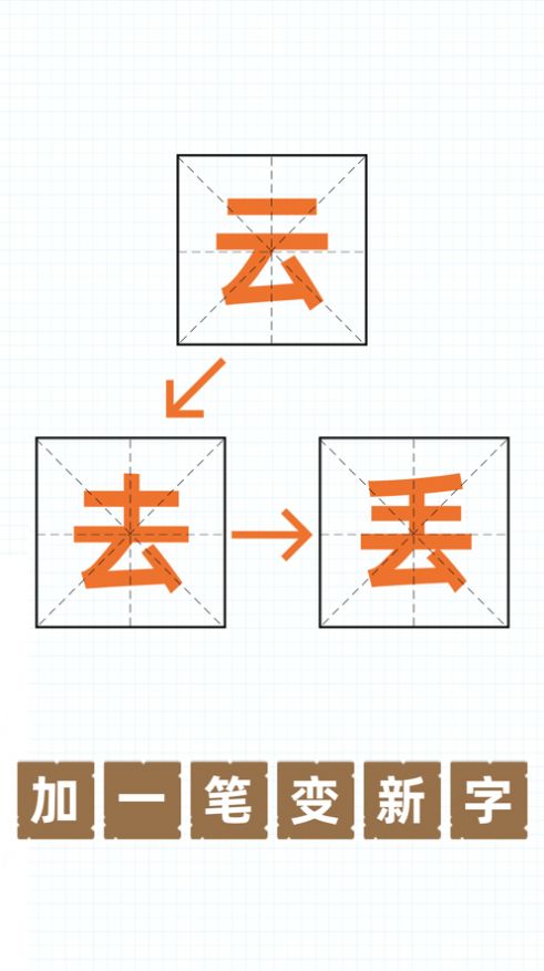 百字加一笔变成新字