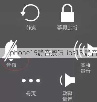 苹果15静音键如何设置