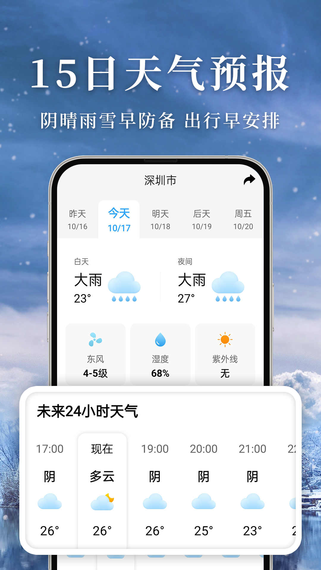 准雨天气免费