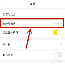 yy如何开启青少年模式