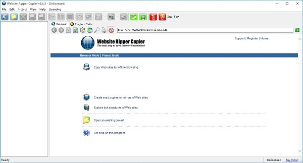 website ripper copier(离线浏览器)