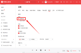 网易云音乐桌面歌词设置